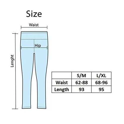 GoVIA Leggins para Damas Pantalones Deportivos Largos para Training Running Yoga Fitness Transpirables con Cintura Alta Blanco 4101 L/XL