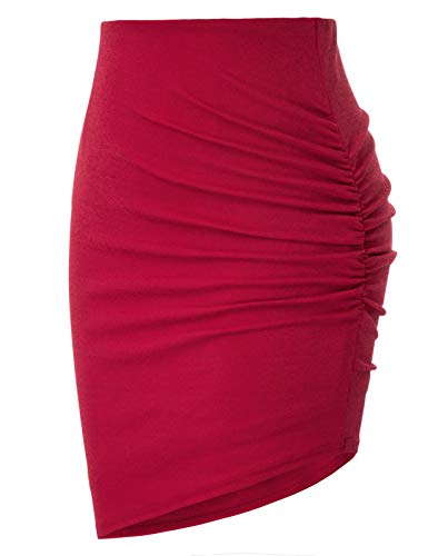 GRACE KARIN Falda de Tubo Corta para Mujer Negro para Fiesta Mini Cintura Alta M CL2523-1