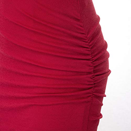 GRACE KARIN Falda de Tubo Corta para Mujer Negro para Fiesta Mini Cintura Alta M CL2523-1