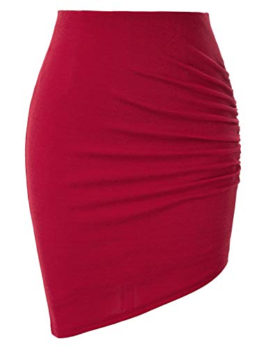 GRACE KARIN Falda de Tubo Corta para Mujer Negro para Fiesta Mini Cintura Alta M CL2523-1