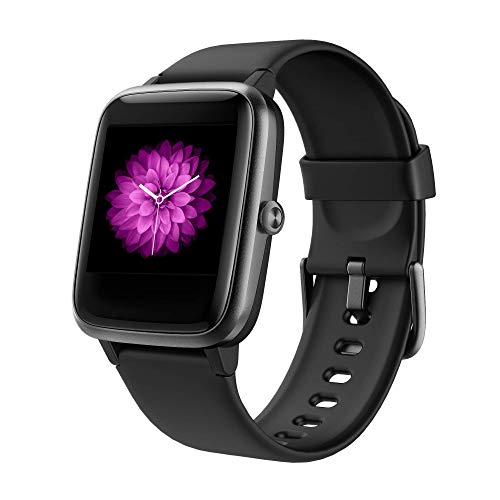 GRDE Reloj Inteligente Mujer, Smartwatch Hombre con Monitoreo del (Pulsómetro/Cardíaco/Sueño) Reloj 5ATM Impermeable con Podómetro Caloría GPS, Relojes con Despertador y Cronómetro, Regalo para hombre