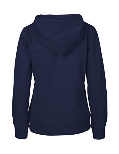 Green Cat Chaqueta con capucha para mujer, 100% algodón orgánico. Certificado de comercio justo, Oeko-Tex y Ecolabel azul marino L