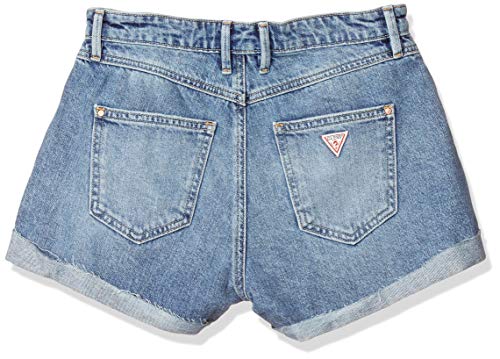 Guess Gemma Pantalones Cortos de Jean, Azul, 29 para Mujer