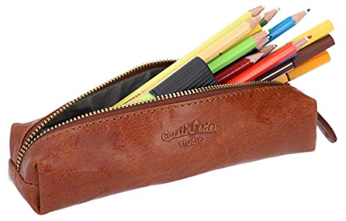 Gusti Cuero studio"Peter" Estuche Lápices Universidad Trabajo Oficina Papelería Lapicero Vintage Retro 2S1-20-2wp