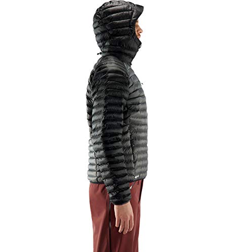 Haglöfs Essens Mimic Hood Chaqueta De Pluma Sintética para Hombre, True Black/Magnetite, XL