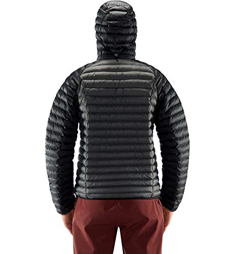 Haglöfs Essens Mimic Hood Chaqueta De Pluma Sintética para Hombre, True Black/Magnetite, XL