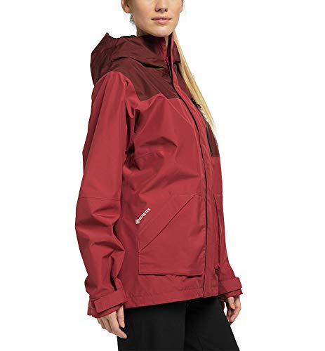 Haglöfs Vide GTX Chaquetas, Mujer, Brick Red/Maroon Red , M
