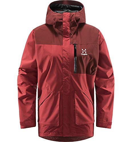 Haglöfs Vide GTX Chaquetas, Mujer, Brick Red/Maroon Red , M