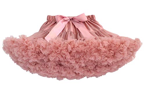 Happy Cherry - Vestido de Tul de Bautizo para Niña Falda Corta de Tutú Cómodo para Bautismo con Bowknot Volantes Enaguas de Capas para Ceremonia Partido Costume para Niñas de 8-10 Años - Azul