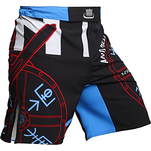 Hardcore Training Norman Viking Fight Shorts Hombre Pantalones Cortos MMA BJJ Boxeo Grappling Fitness No Gi