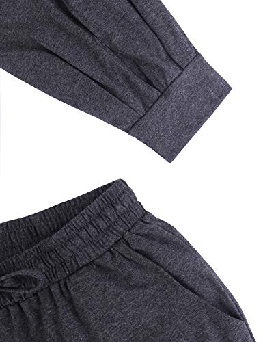 Hawiton Pantalones Deportivos para Mujer Algodón Pantalones de Pijama Largos Invierno Pantalón de Chándal para Gimnasio Deportes Correr Entrenamiento Jogging