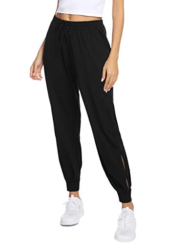 Hawiton Pantalones Deportivos para Mujer Algodón Pantalones de Pijama Largos Invierno Pantalón de Chándal para Gimnasio Deportes Correr Entrenamiento Jogging