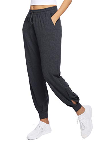 Hawiton Pantalones Deportivos para Mujer Algodón Pantalones de Pijama Largos Invierno Pantalón de Chándal para Gimnasio Deportes Correr Entrenamiento Jogging