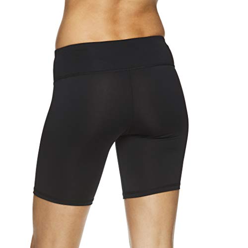 HEAD Women's Compression Workout Shorts - High Waisted Performance Gym & Running Short - 7 Inch Inseam - Black, Large