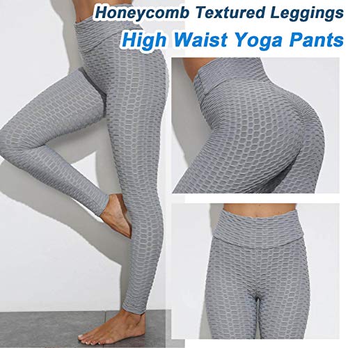 heekpek High Waisted Leggings Mujer Fitness Yoga Leggings Push Up Elásticos Legging Deporte Arrugado Gym Leggings Pantalón Deportivo de Mujer