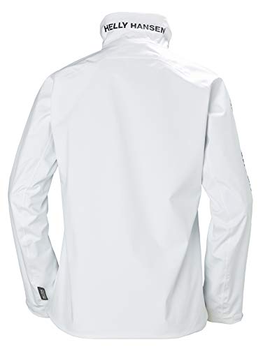 Helly Hansen HP Racing Prueba De Viento Y Respirable Cuello Forro Polar Marina Deportes Navegación Chaqueta Impermeable, Mujer, Blanco, XS