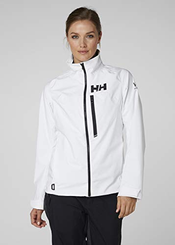 Helly Hansen HP Racing Prueba De Viento Y Respirable Cuello Forro Polar Marina Deportes Navegación Chaqueta Impermeable, Mujer, Blanco, XS