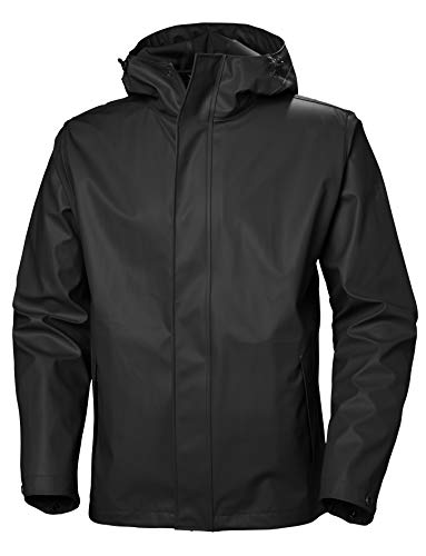 Helly Hansen Moss Outdoor Chaqueta Impermeable, Hombre, Negro, M