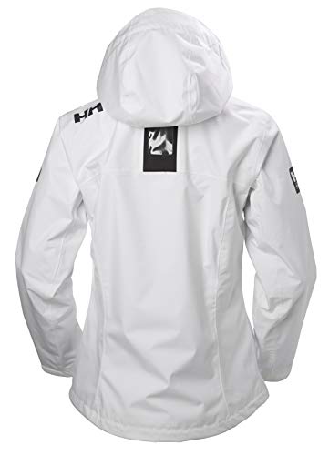Helly Hansen Mujer Crew Hooded Jacke Chaqueta Not Applicable, Blanco, XS