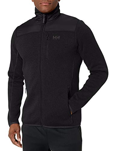 Helly Hansen Varde Fleece Jacket Chaqueta Deportiva, Negro, S para Hombre