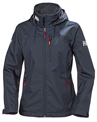 Helly Hansen W Crew Hooded Midlayer Chaqueta Impermeable, Cortavientos y Transpirable, con Capucha, Mujer, Graphite Blue, XS