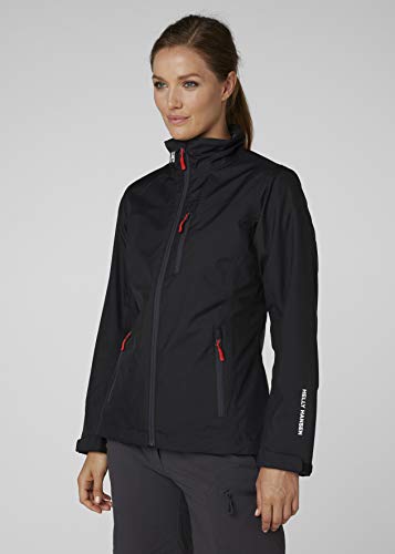 Helly Hansen W Crew Midlayer Jacket Chaqueta Impermeable, Mujer, Black, M