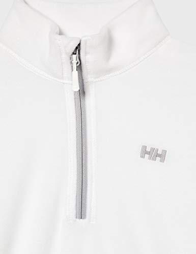 Helly Hansen W Daybreaker 1/2 Zip Fleece Chaqueta deportiva, Mujer, Blanco (Blanco 007), X-Small (Tamaño del fabricante:XS)
