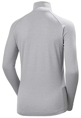 Helly Hansen W Verglas 1/2 Zip Suéter con Media Cremallera, Mujer, Grey Fog Melange, L