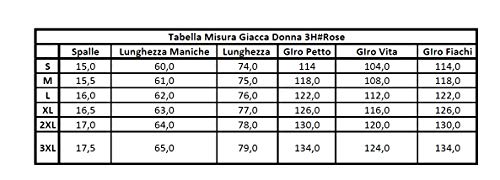 HHH SPORTS WEARS Chaqueta Moto Mujer Touring Protecciones (hombros y codos) (2XL, Rosa)