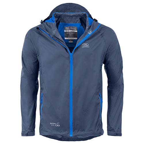 HIGHLANDER Stow and Go Chaqueta, Hombre, Azul Marino, XS
