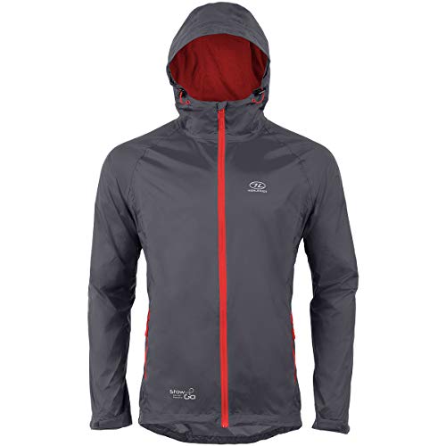 HIGHLANDER Stow & Go Chaqueta, Hombre, Gris, S