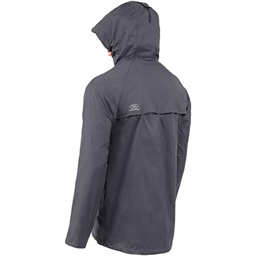 HIGHLANDER Stow & Go Chaqueta, Hombre, Gris, S