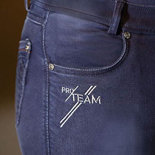 Hkm Hickstead Jeggings 6100 - Pantalones de equitación para Adultos, Silicona, Color Azul Vaquero, 140, 6100 Azul Vaquero, 140