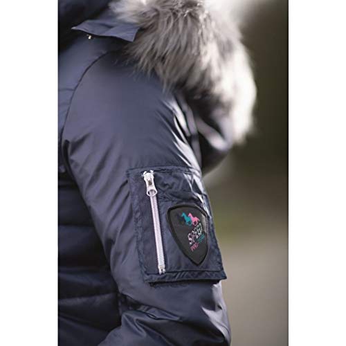 HKM Pro Team Speed - Chaqueta de equitación para mujer (talla L), color azul oscuro