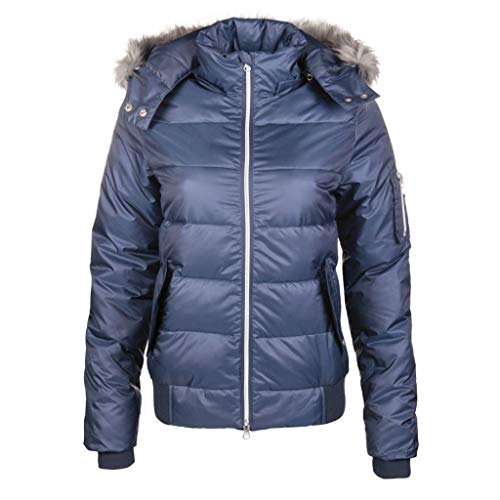 HKM Pro Team Speed - Chaqueta de equitación para mujer (talla L), color azul oscuro