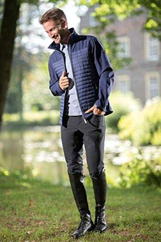 Hkm San Juan-6900 - Chaqueta de equitación para adultos, color azul oscuro, talla XXXL
