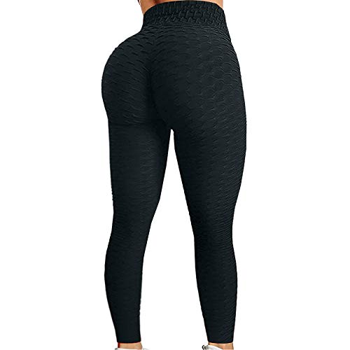 Holatee Mallas de Deporte de Mujer, Leggins Pantalon Deporte Yoga, Leggings Mujer Fitness Suaves Elásticos Cintura Alta para Rojoucir Vientre