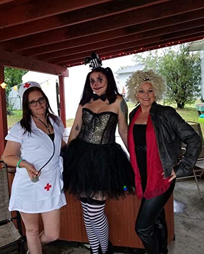 Homrain Mujer Faldas Tul Enaguas Tutu Enagua Underskirt para Rockabilly Vestidos Black M