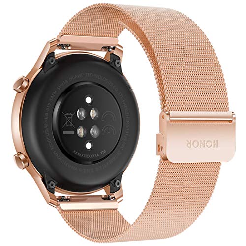 Honor Magic Watch 2 Smartwatch Mujer (42mm) Pantalla Táctil Amoled de 1.2", GPS, 5ATM Waterproof,15 Modos Deportivos,Spo2 Monitor de frecuencia cardíaca y estrés, Control de la música, Dorada
