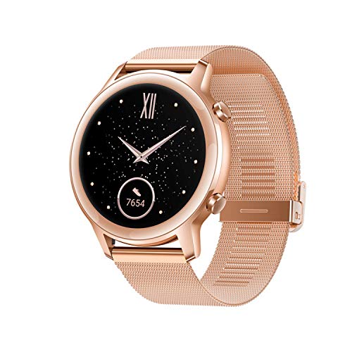 Honor Magic Watch 2 Smartwatch Mujer (42mm) Pantalla Táctil Amoled de 1.2", GPS, 5ATM Waterproof,15 Modos Deportivos,Spo2 Monitor de frecuencia cardíaca y estrés, Control de la música, Dorada