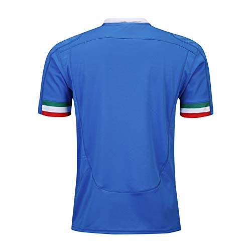 HSJ Rugby Jersey 2020 Rugby Jersey Italia Alejada Jerseys De Rugby para Hombres S-3XL,Azul,L