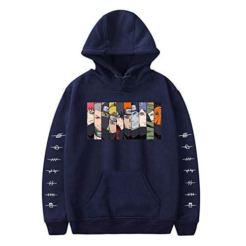 HUANHE Sudadera con Capucha Blanca De Anime Naruto para Hombre, Sudadera para Mujer, Otoño, Hip Hop, Naruto, Sudadera con Capucha Informal para Niños Y Niñas, Camisetas para Parejas