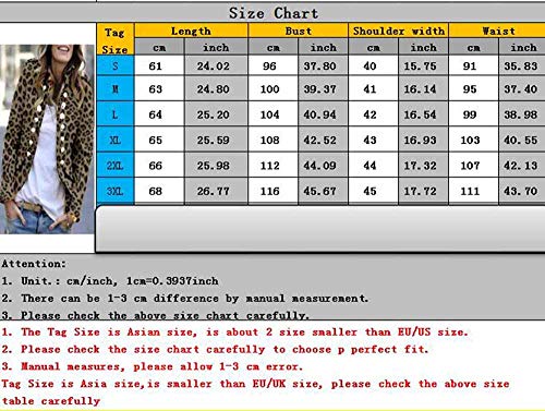 Huateng Chaqueta Militar con Cuello Alto para Mujer Botones Chaqueta Decorada Chaquetas con Estampado de Leopardo Chaquetas