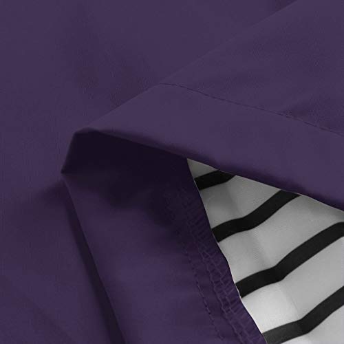 HULKY Chubasquero Mujer Impermeable Chaquetas Deportivo Invierno Abrigo con Capucha Rompevientos Secado Rápido Tops Montañismo Cardigan Outwear Casual Tallas Grandes(Púrpura 2,XXXXXL)