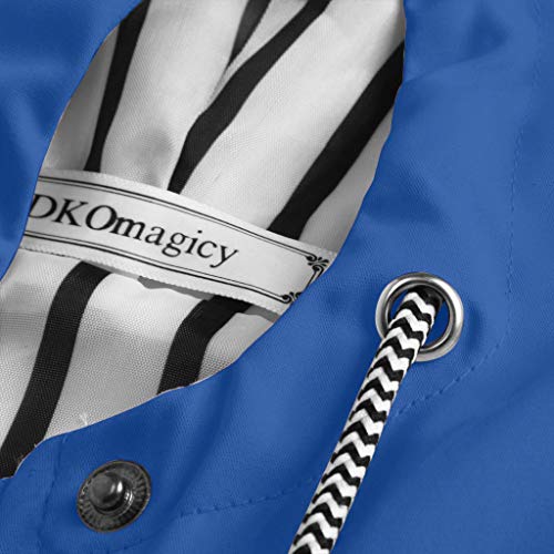 HULKY Chubasquero Mujer Impermeable Chaquetas Deportivo Invierno Abrigo con Capucha Rompevientos Secado Rápido Tops Montañismo Cardigan Outwear Casual Tallas Grandes(Azul Cielo 2,XL)