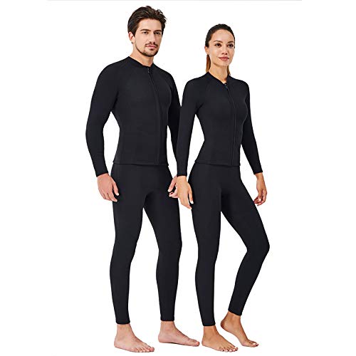 HUOFEIKE Pantalones De Buceo Térmicos De Neopreno De 2 Mm De Hombre, Pantalones De Surf, Trucos De Invierno para Mujer Engranaje De Snorkel para Nadar En Kayak Windsurf,Men,XXXL