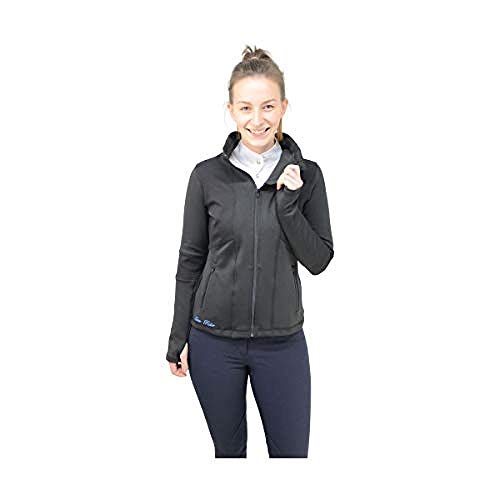 HyFASHION - Chaqueta de Jinete Sport Active para Chica Mujer (L) (Negro)