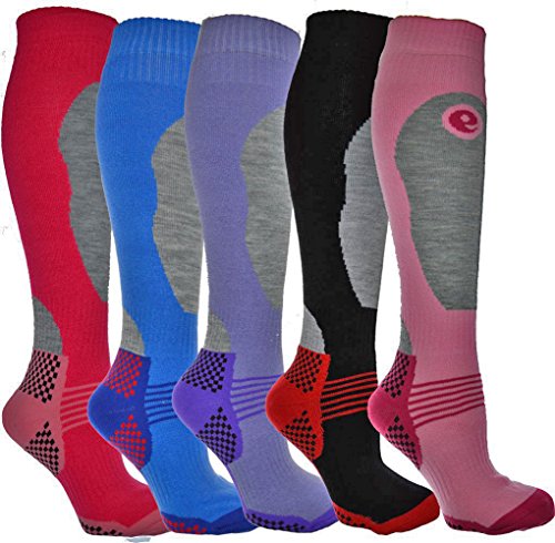 i-Smalls Calcetines térmicos de manguera larga para mujer Reino Unido 4-7 Surtido (4 pares)