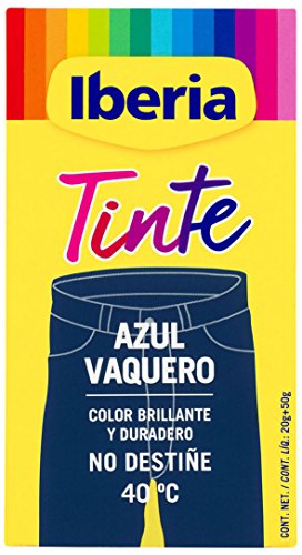 Iberia - Tinte Azul Vaquero para ropa, 40°C