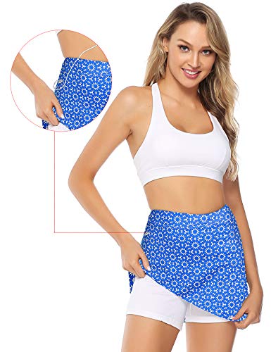 iClosam Falda de Golf Falda de Tenis Corta Deportivo para Mujer Moda y Comodo (Azul#3, M)